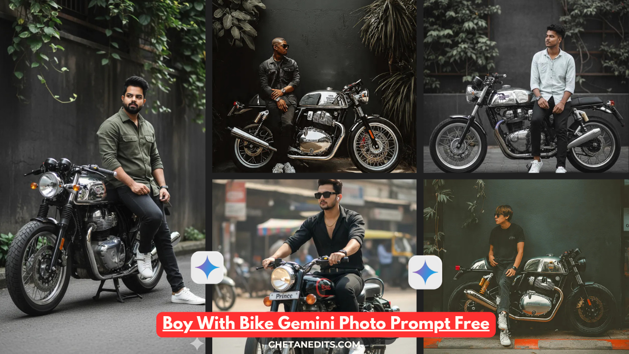 Boy With Bike Gemini Photo Prompt Free